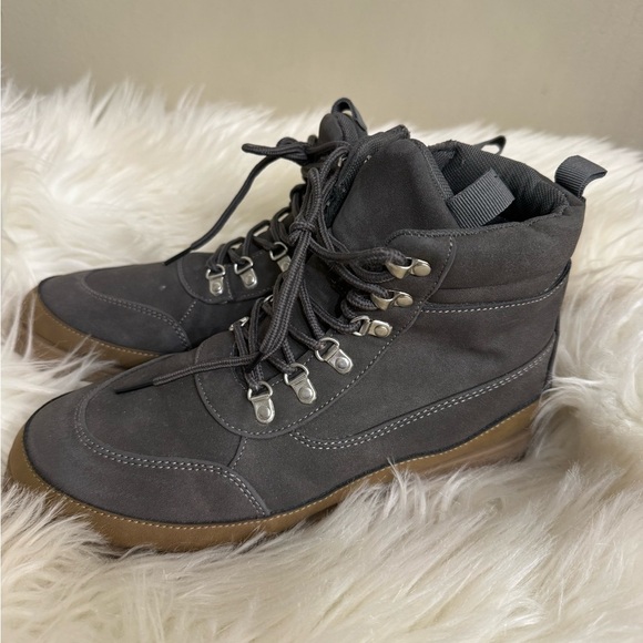 BGAUDI Big Boys Size 6 Gray Ankle Boots Shoes - Picture 7 of 11